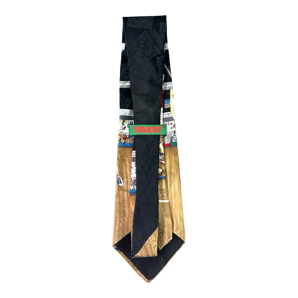 Tabasco Basketball Silk Novelty‎ Tie Made in USA – Retro Scene